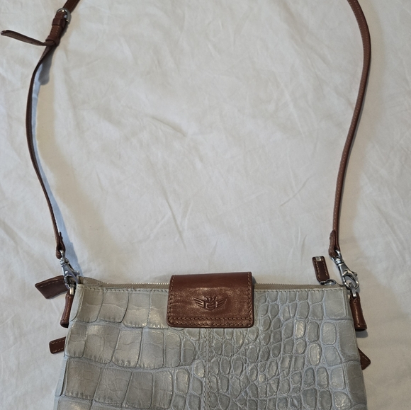 Brown and Cream Crossbody Bag - Picture 9 of 10
